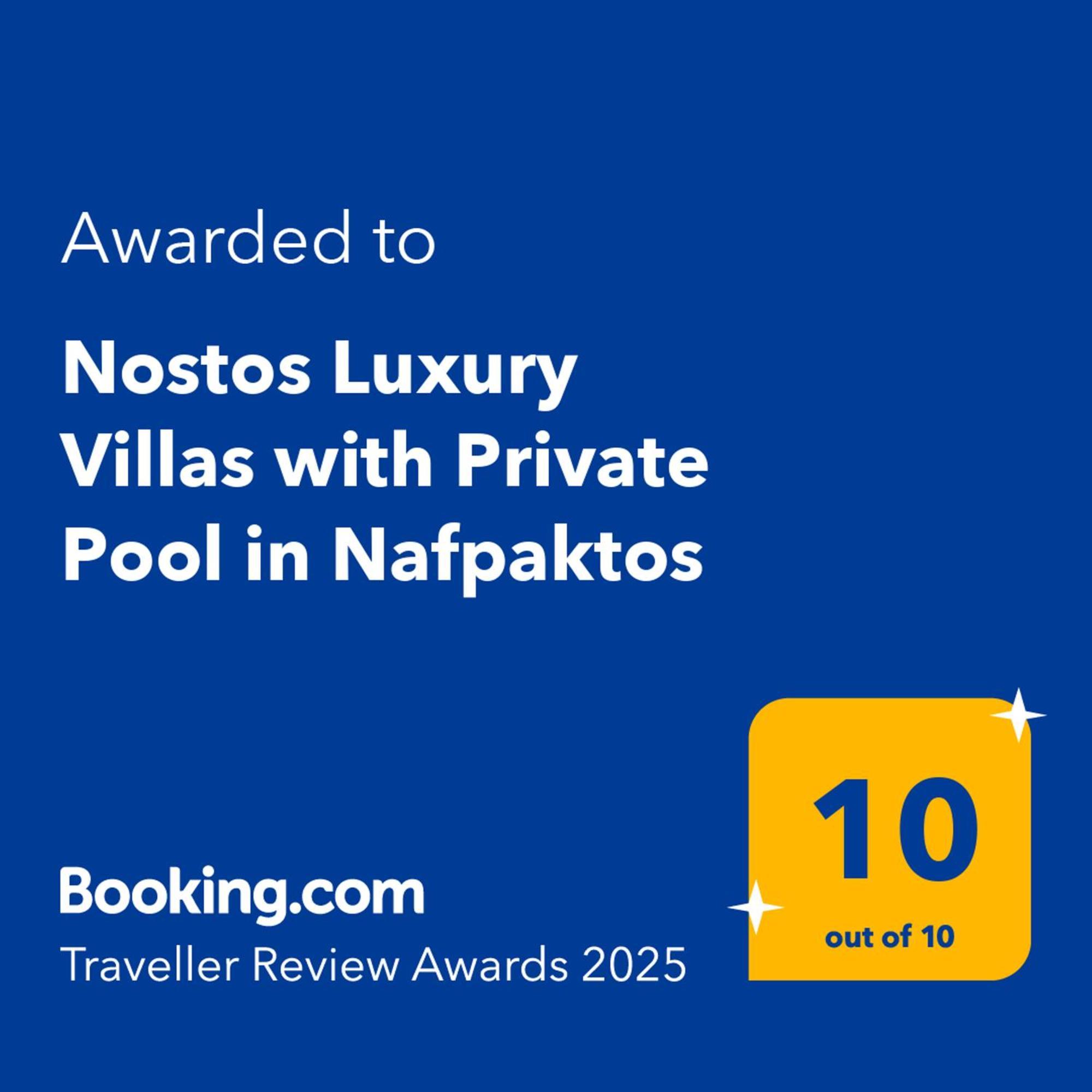 Nostos Luxury Villas With Private Pool In นาฟปาคตอส ภายนอก รูปภาพ